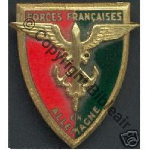 FFA G0803 FORCES FRANCAISES ALLEMAGNE  DrP Guilloche Email 